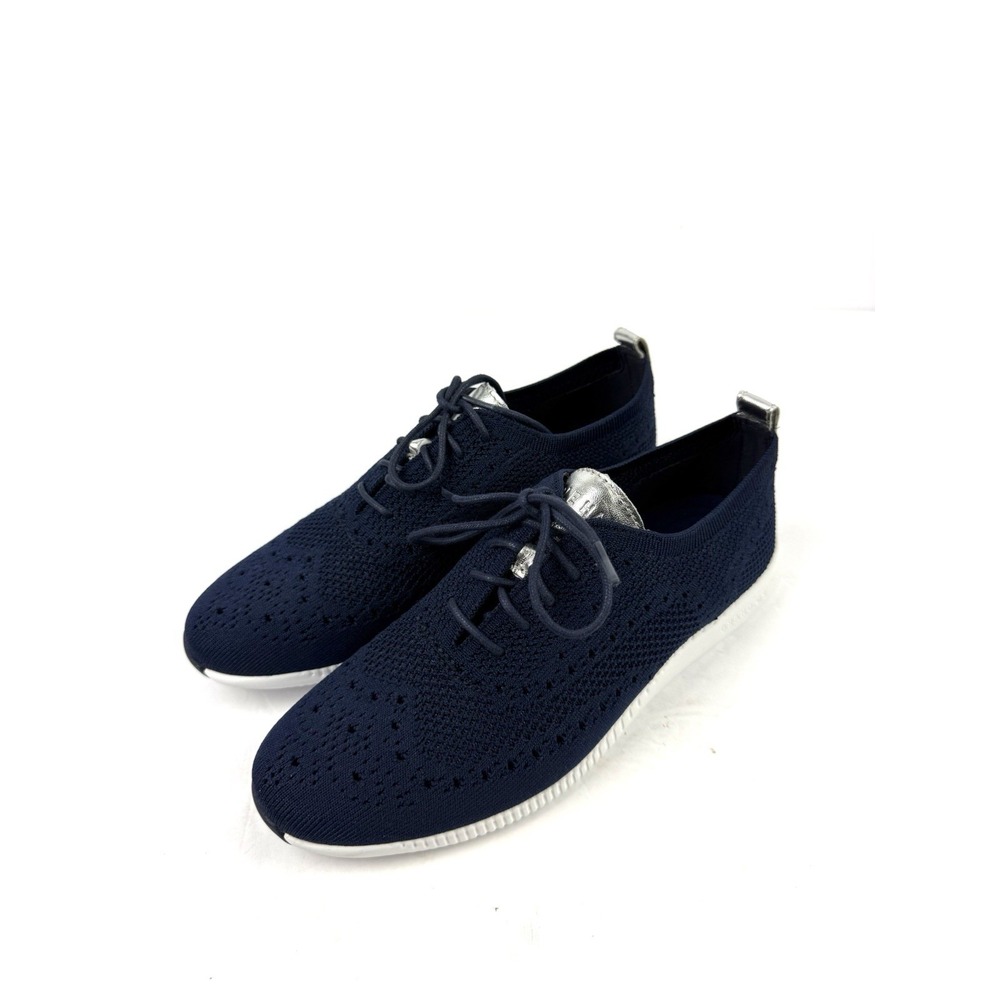 Cole Haan 2.Zerogrand Sneakers 8 Stitchlite Wingtip Oxfords Blue Women Brand New